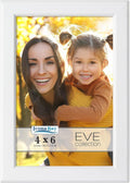Icona Bay 6x4 Picture Frames White 3 Pack Modern Double Bevelled Tabletop New