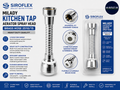 Siroflex Milady Kitchen Tap Aerator Spray Head Brass Hose 2510/1S Heavy Duty