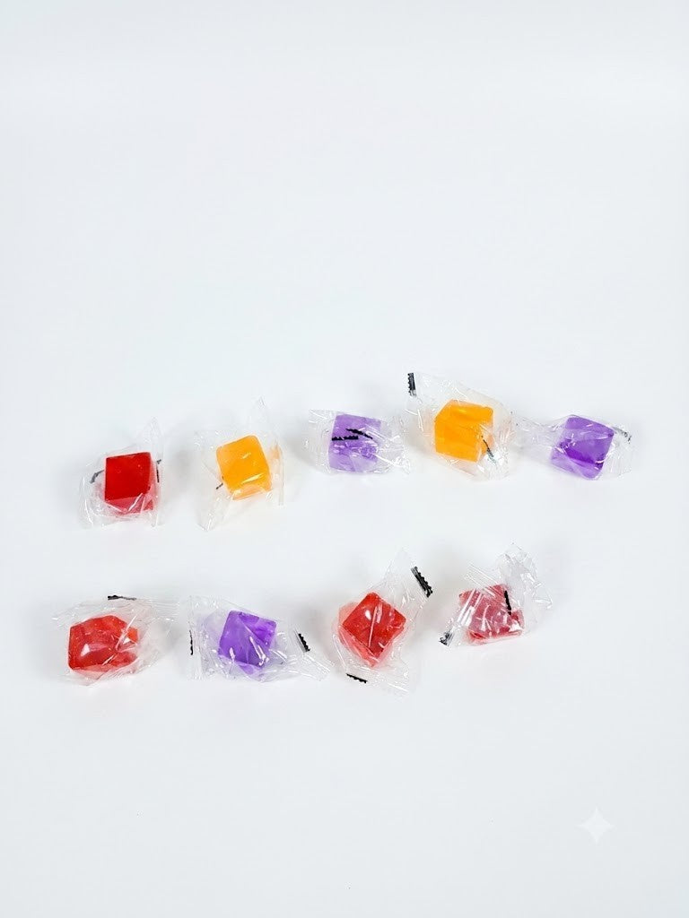 Jelly Cube Fidget 9 Pieces Sensory Stress Relief Squeeze Colourful Design New