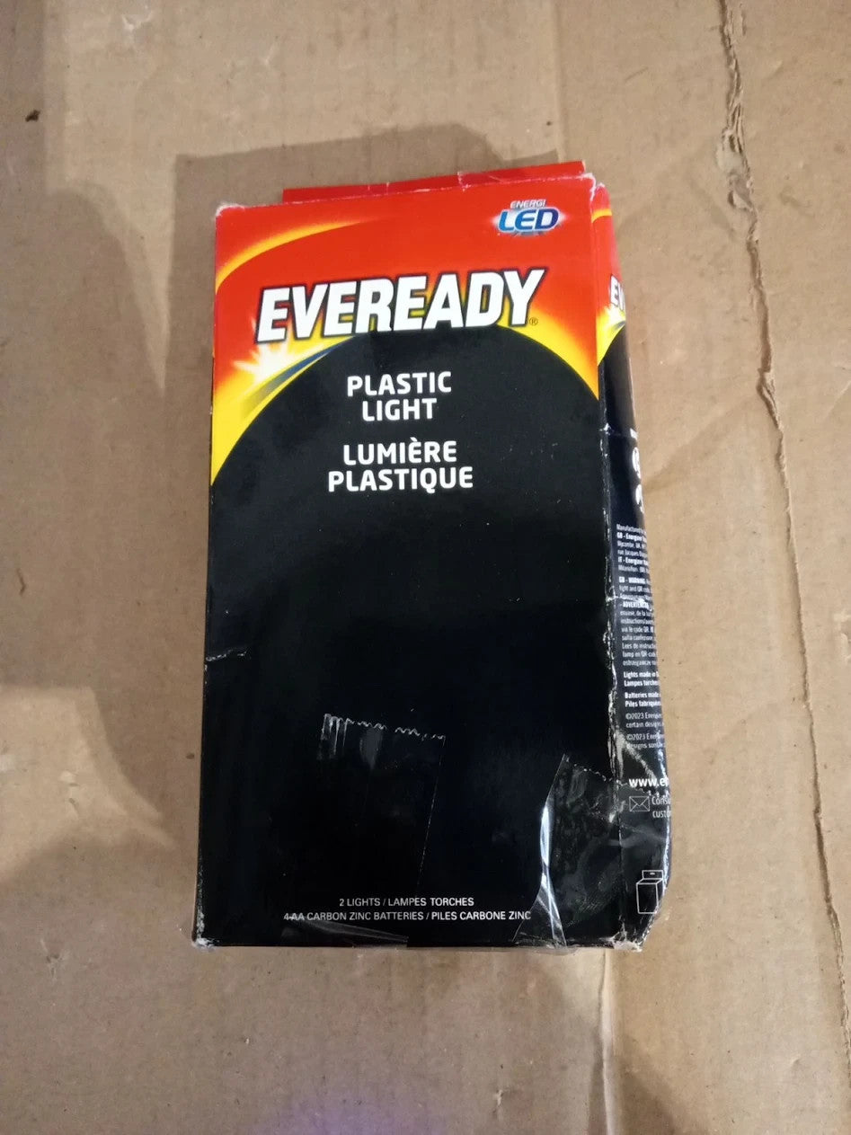 Energizer Eveready LED Torch 2 Pack Super Bright Flashlight Water Resistant