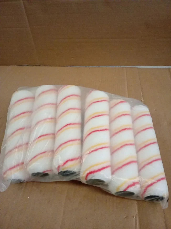Fit For The Job 8 Pack 9in Medium Pile Paint Rollers Smooth Finish New