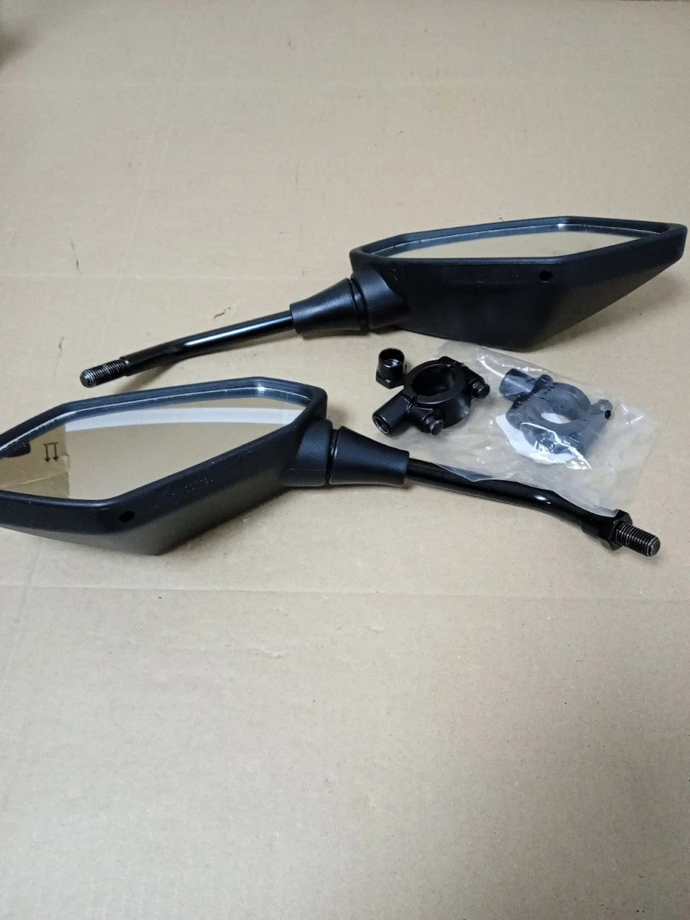 KEMIMOTO Motorcycle Rearview Mirror E24 Certified Universal 8mm 10mm 7/8in New