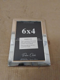 Silver Plated Photo Frame Picture Frame Plain Satin Finish Tarnish 6x4in