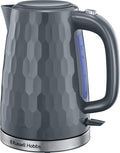 Russell Hobbs Honeycomb Electric 1.7L Cordless Kettle Fast Boil 3kw Grey New
