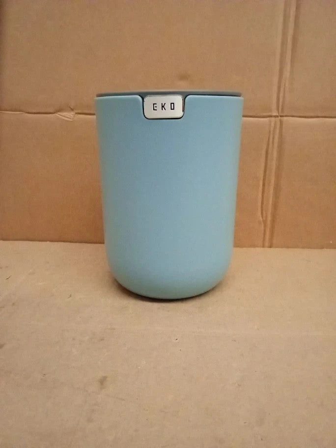 Eko Fandy Table Bin 1.5L Mini Desk Rubbish Bin With Swing Top Lid Blue New