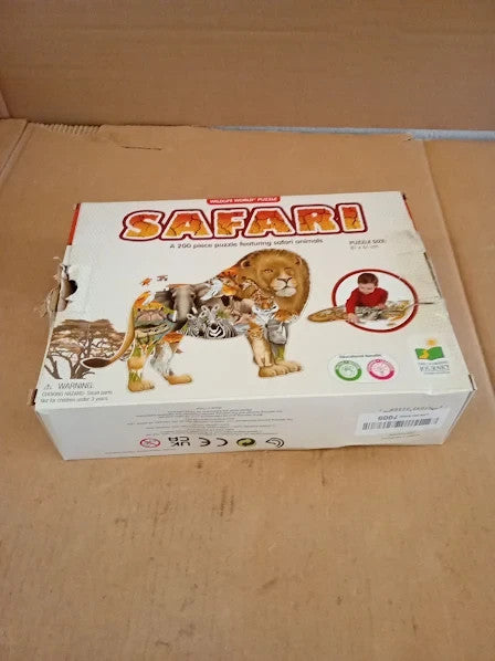 The Learning Journey Wildlife World Safari Puzzle 200pcs 28.6x21.3cm New