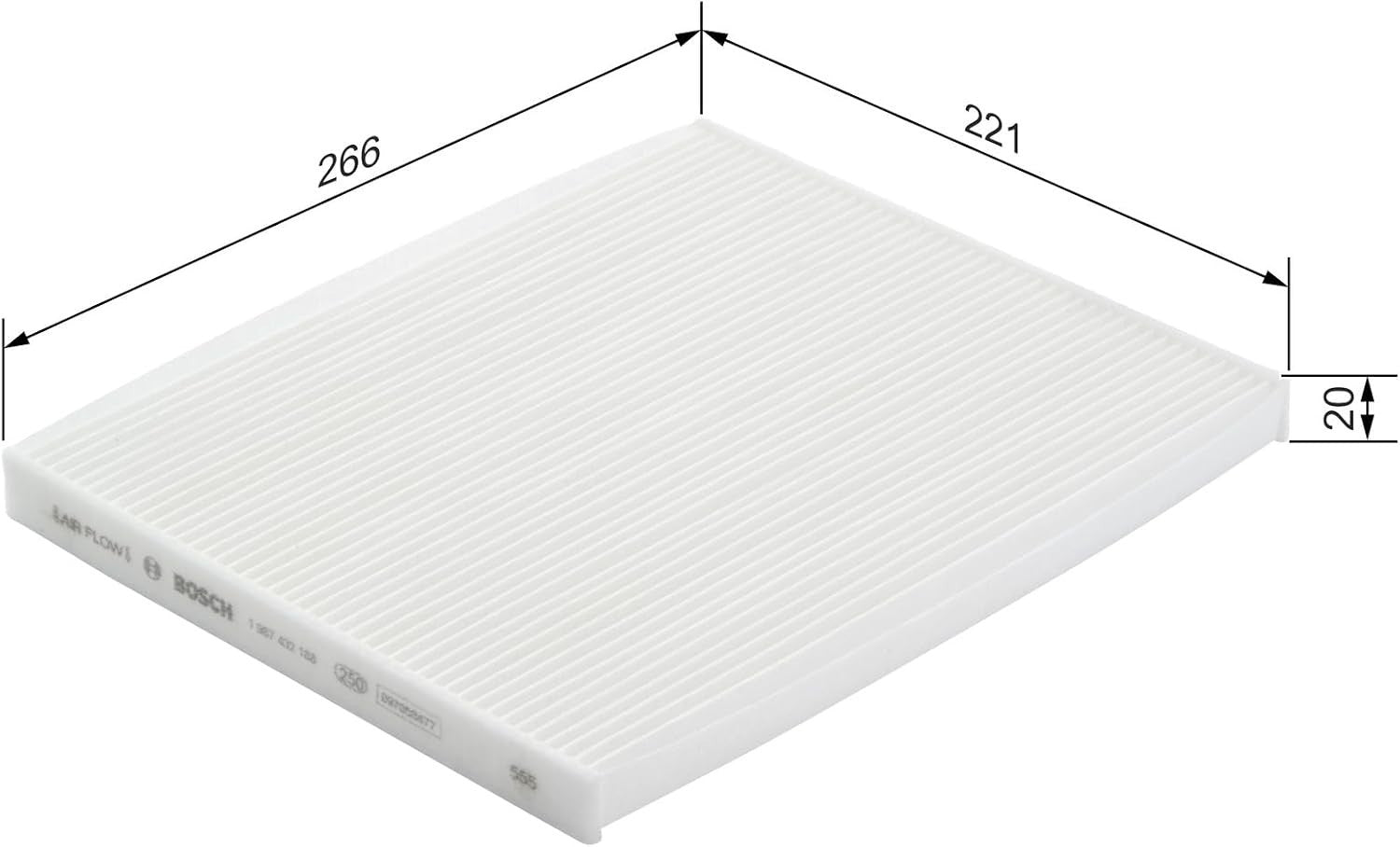 Bosch M2188 Standard Cabin Filter Replacemen Pollen Dust Cleaner Air Inside New