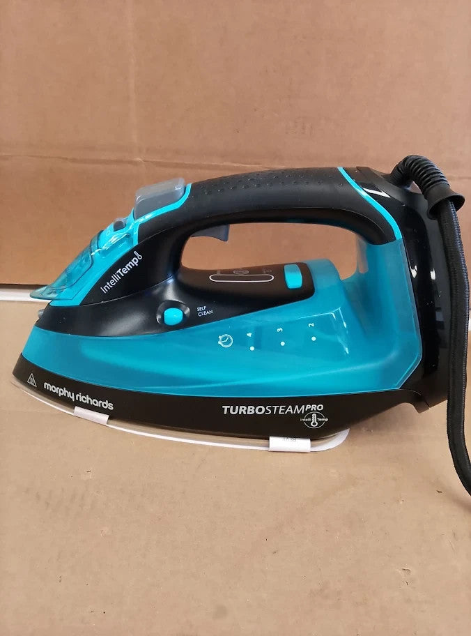 Morphy Richards Turbosteam Pro Steam Iron Non Stick Ceramic Soleplate 3100w New