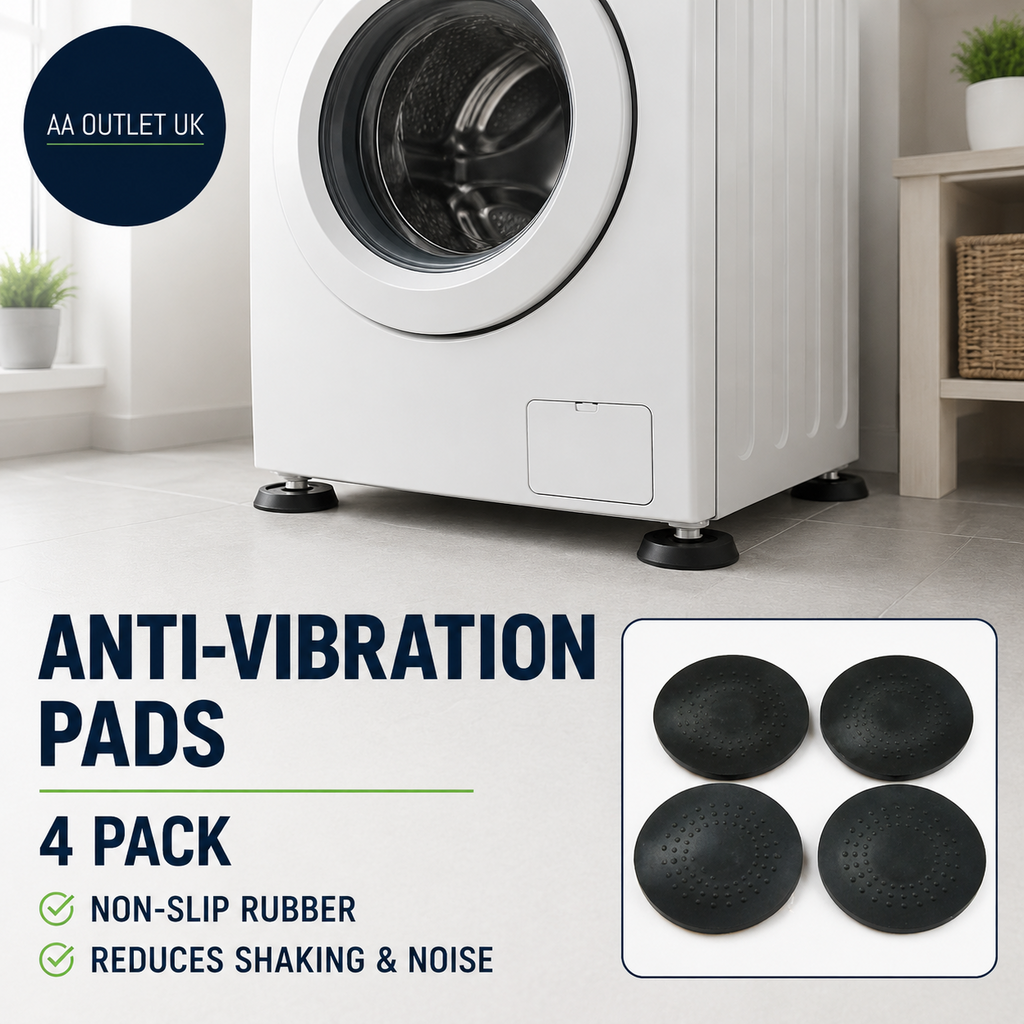 Sol 4pk Anti Vibration Pads For Washing Machines Non Slip Heavy Duty Rubber Feet