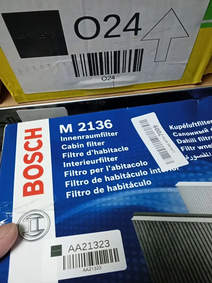 Bosch M2136 Cabin Air Filter 2 Pieces Pollen Dust Replacement Durable Design New