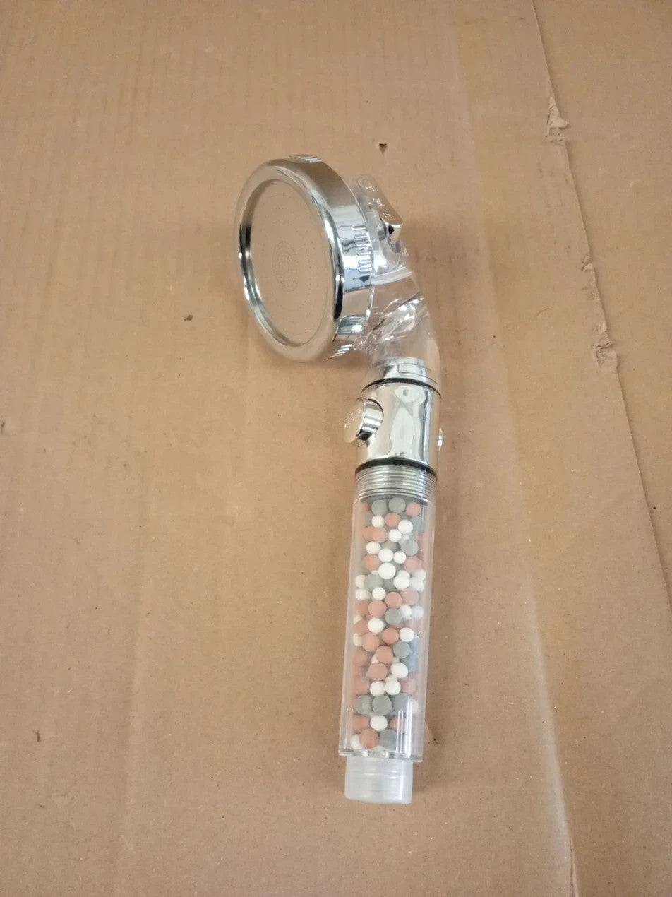 JML 3 Function Pure Shower Ionic Head Mineral Bead Filtration Plus Chrome