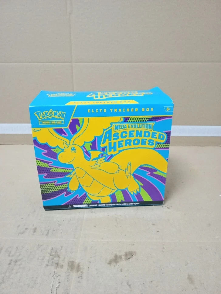 Pokemon TCG Mega Evolution Ascended Heroes Elite Trainer Box Full Art 6+ Opened