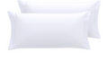 Todocama 2 Pieces Super Soft Hypoallergenic White Cushion Covers 70x40cm