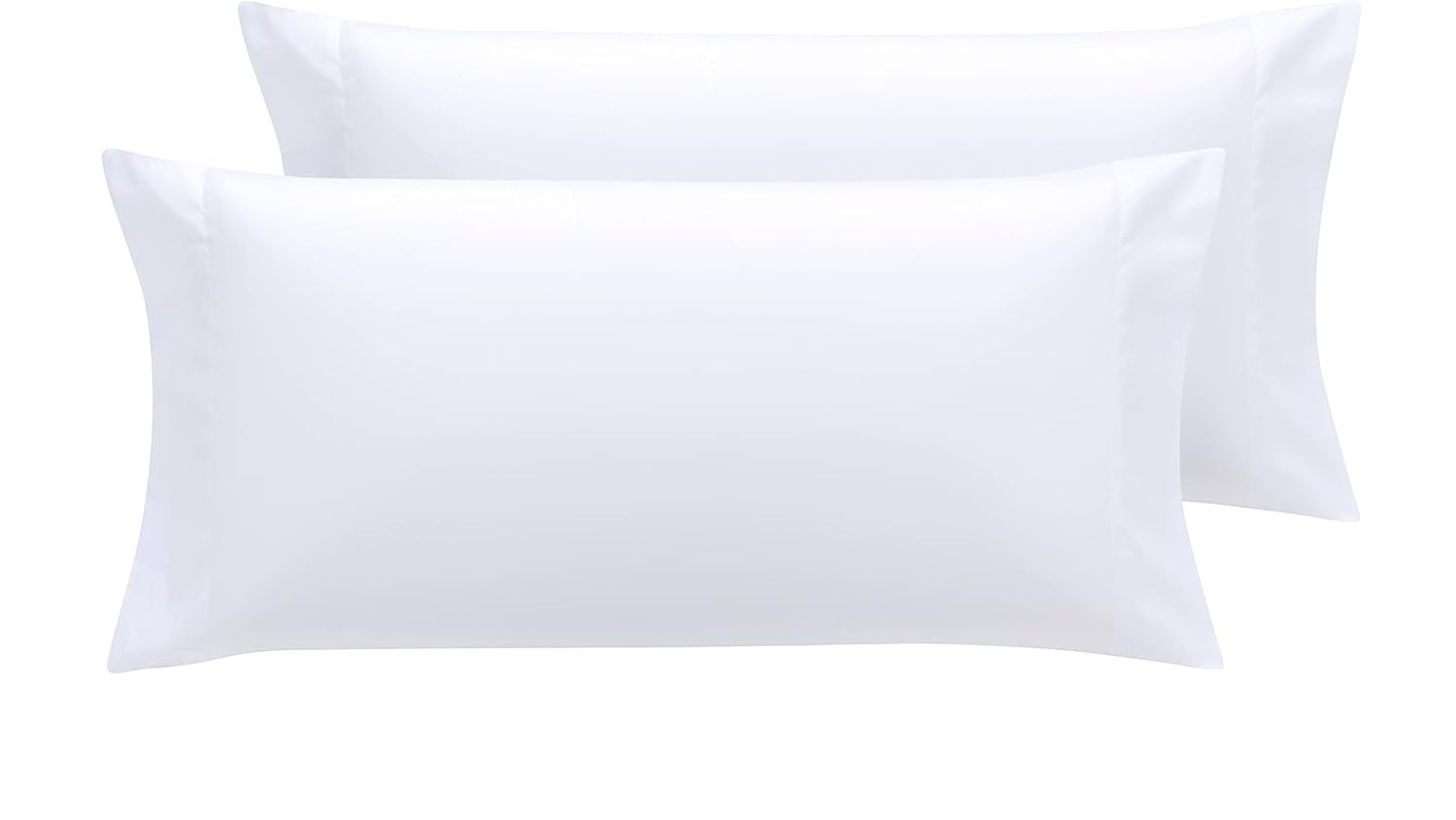 Todocama 2 Pieces Super Soft Hypoallergenic White Cushion Covers 70x40cm