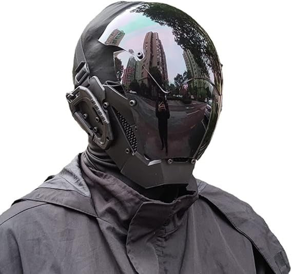Kyeday Punk Mask Cosplay Men Black Cosplay Halloween Mask Fit Party Festival New