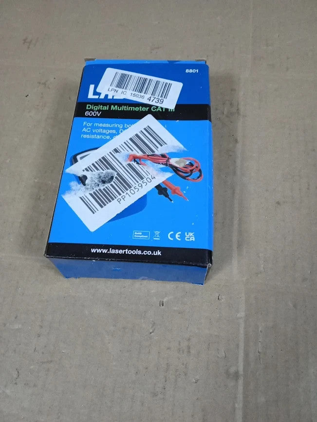 Laser 8801 Digital Multimeter CAT III 600V Data Hold Function New