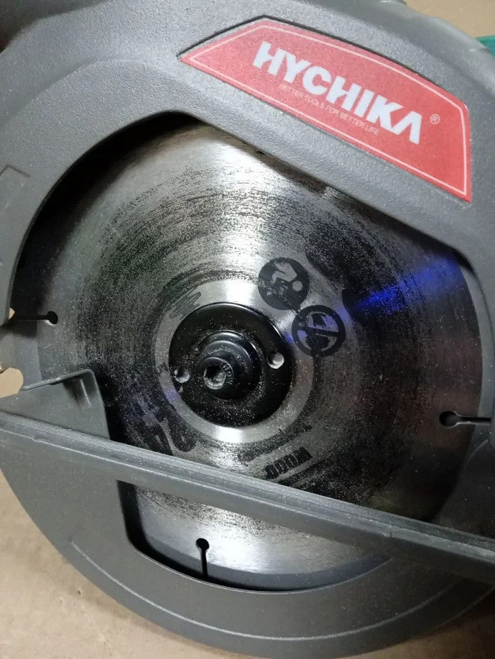 HYCHIKA 1300W Circular Saw 4500RPM 185mm 65mm Cut 90° 45° Wood Plastic