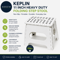 Keplin 11in Heavy Duty Folding Step Stool Non Slip Foldable Footstool For Kids