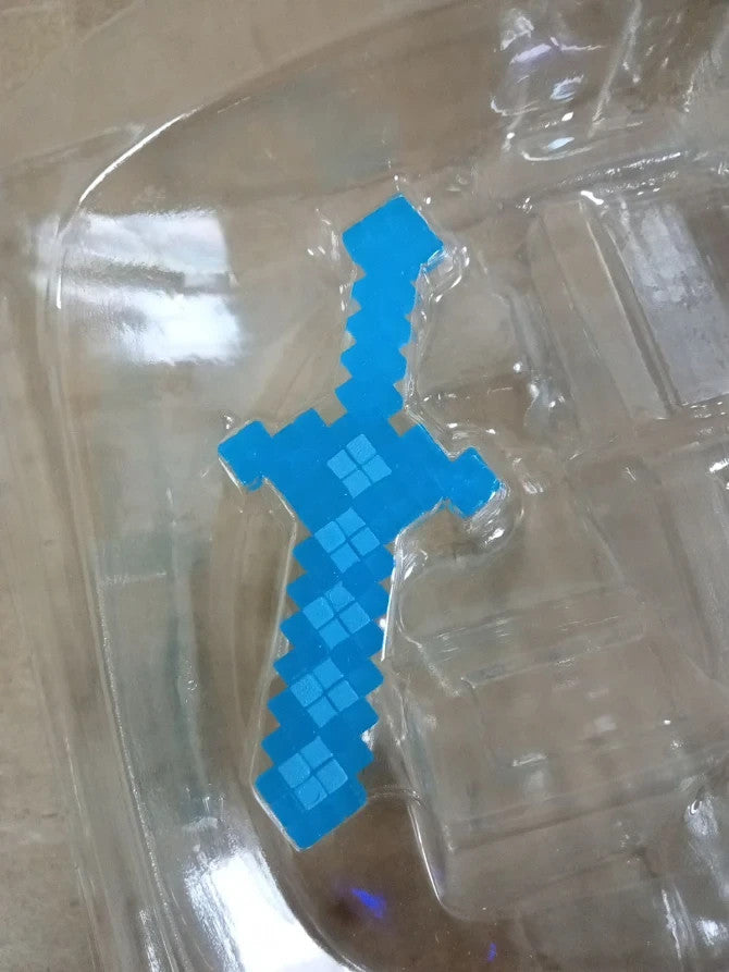Heroes of Goo Jit Zu Minecraft Steve Stretch Figure Diamond Armour Sword Design