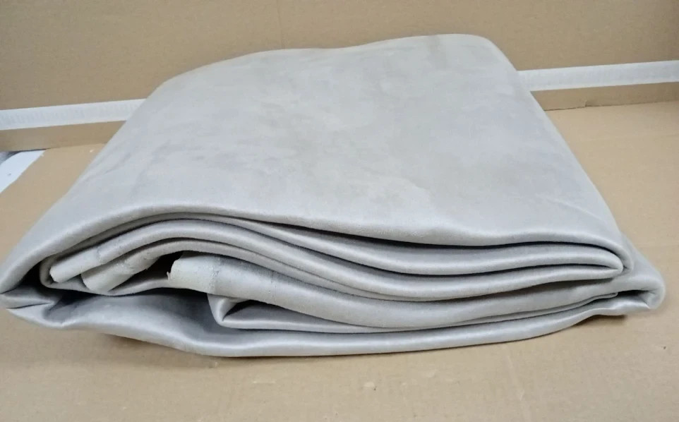 X AUTOHAUX Suede Headliner Fabric Foam Backed 87x60in Grey Car Van RV Design New