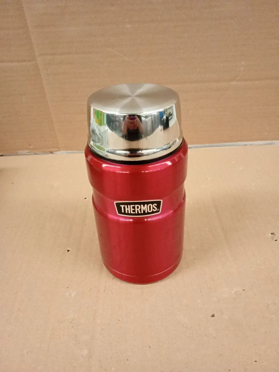 Thermos Stainless King Raspberry Pink Food Flask 710ml 14h Hot 24h Cold Thermal