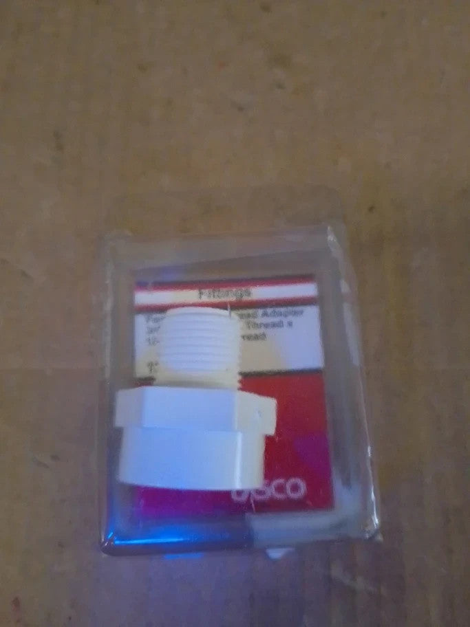 Lasco 151635 Pvc Adapter 3/4inch Female Hose Thread 1/2inch Male Pipe New