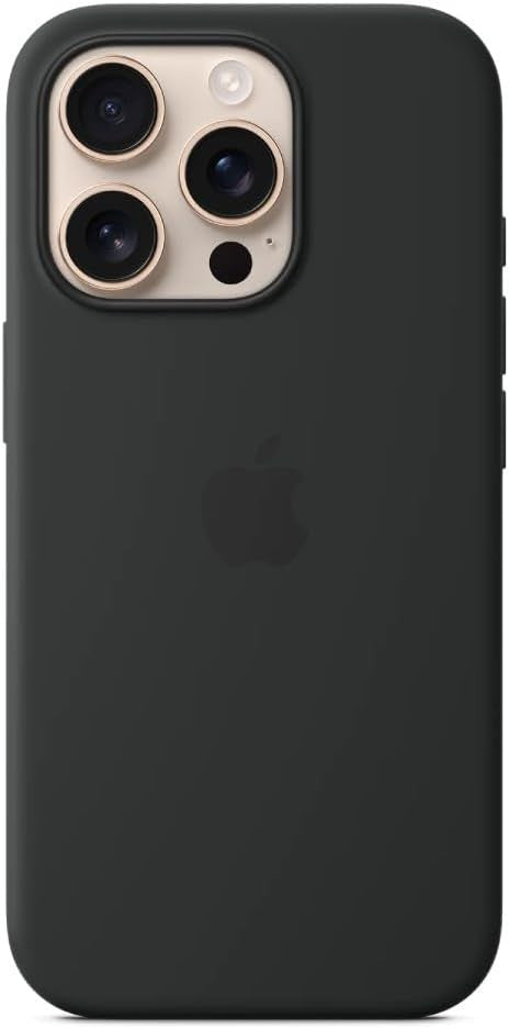 Apple iPhone 16 Pro Silicone Case MagSafe Black Magnetic 6.3 Inches New