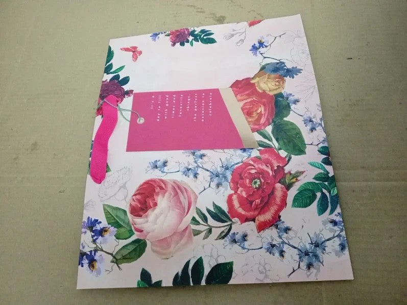 Hallmark Large Gift Bag Elegant Floral Design Birthday Mothers Day New
