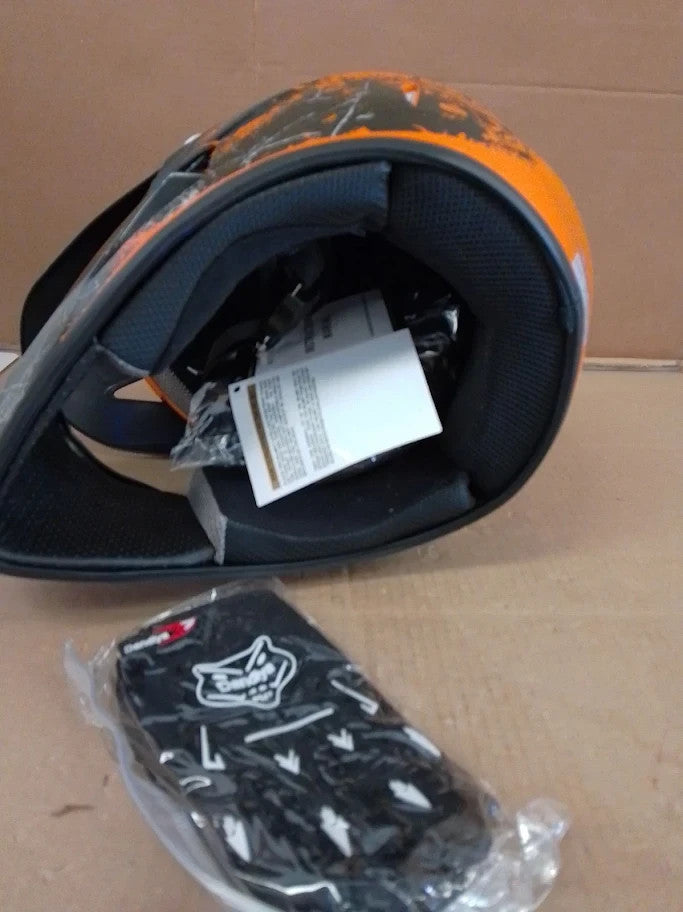 UIGJIOG Motocross Helmet Goggles Gloves Full Face Off Road Motorcycle Small New