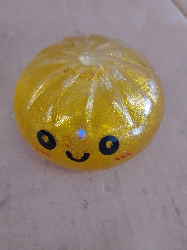 Colorful Dumpling Stress Fidget Glitter Mystery Box Toy Cute Soft Gold New