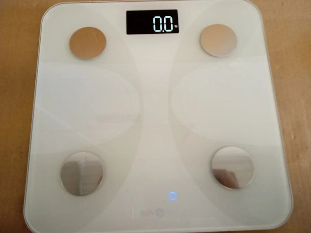 Runstar Smart Body Weight Fat Scale BMI 13 Data LCD Display Fitness White New