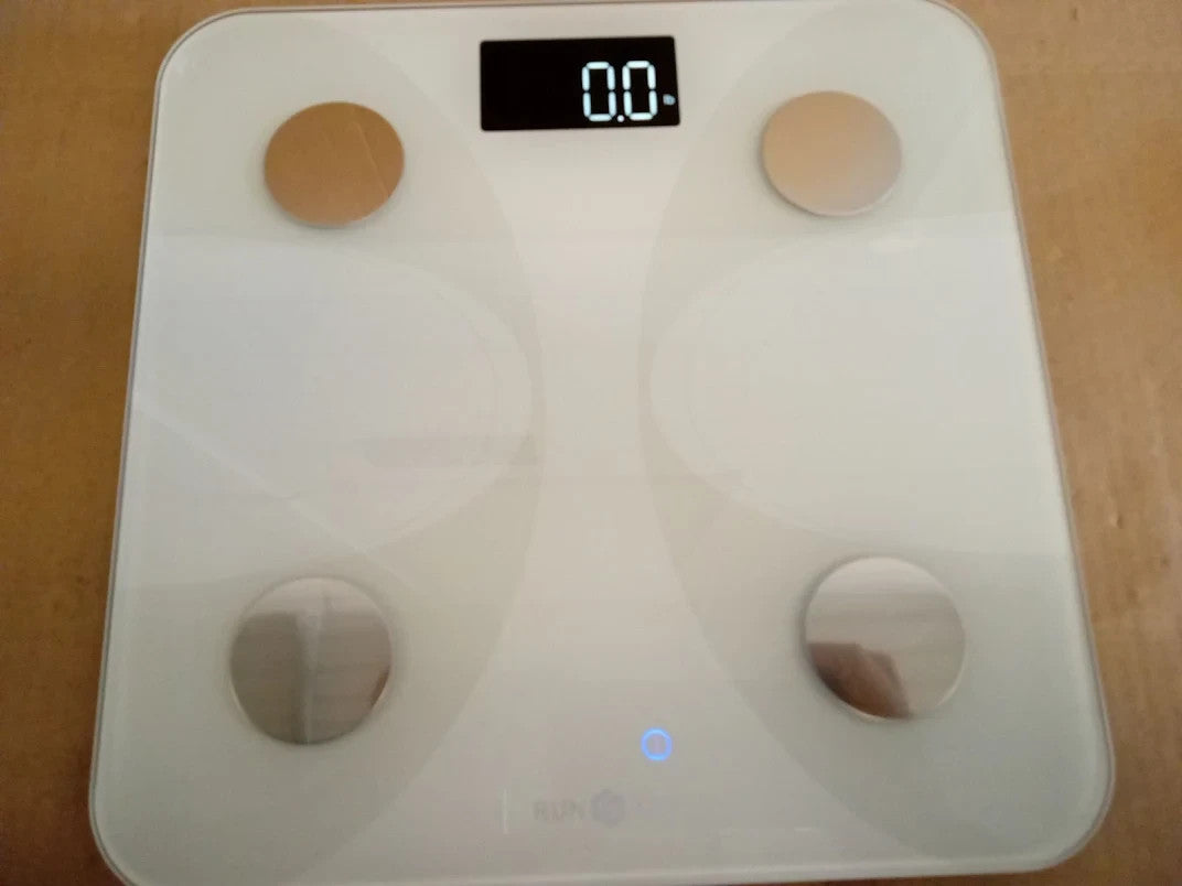 Runstar Smart Body Weight Fat Scale BMI 13 Data LCD Display Fitness White New