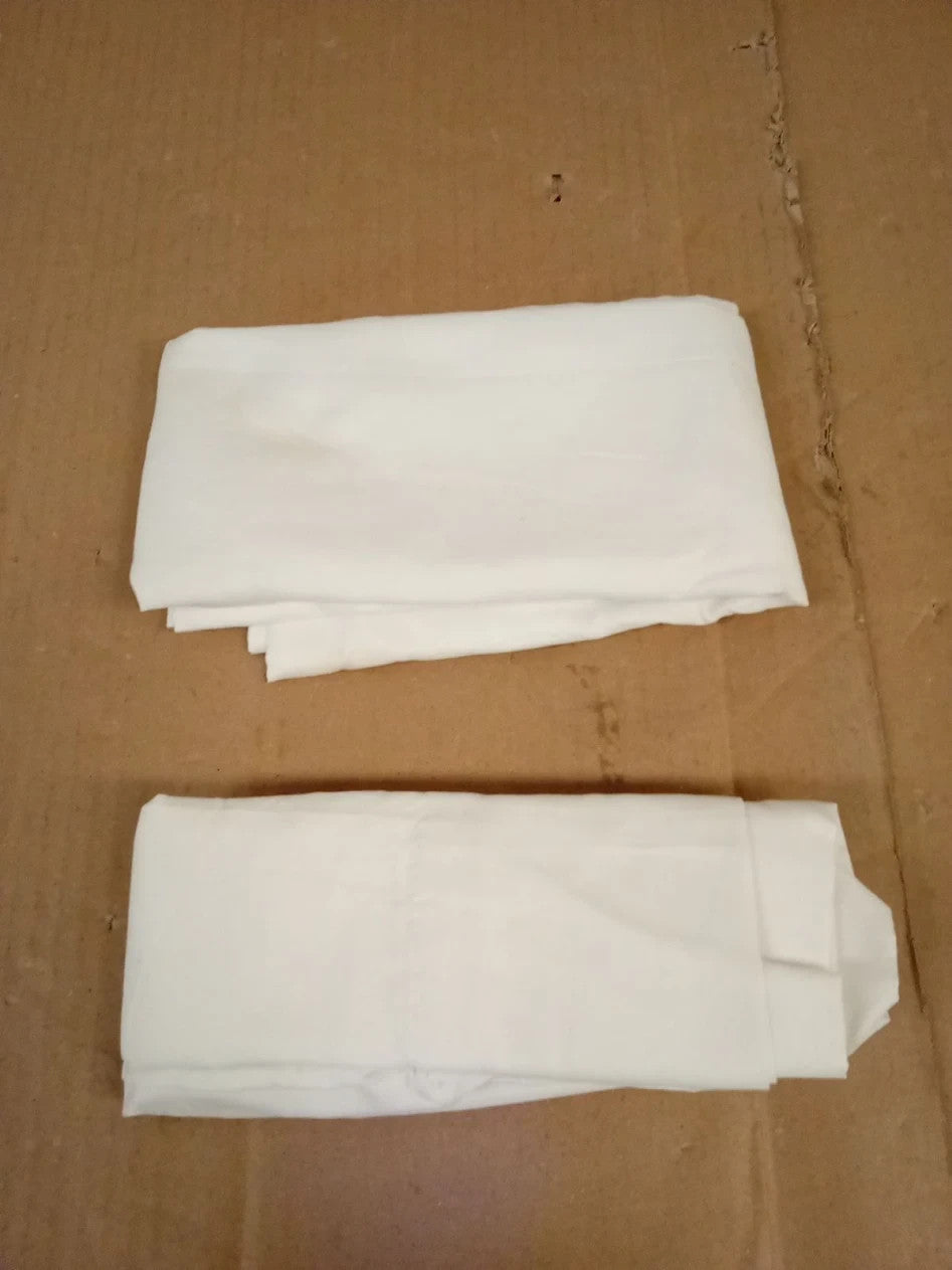 Todocama 2 Pieces Super Soft Hypoallergenic White Cushion Covers 70x40cm