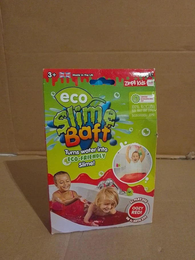 Zimpli Eco Slime Baff Red 1 Bath 4 Play Uses Magically Turns Water Goey 3+ New