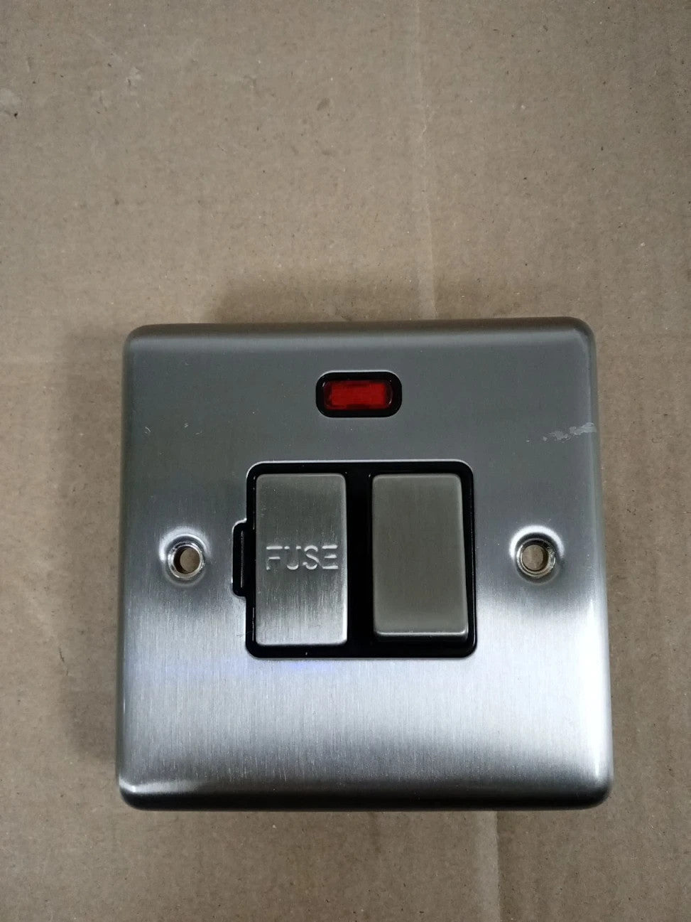 AET CSCSFNBS 13A Satin Finish Chrome Classical Switched Fused Spur Connection