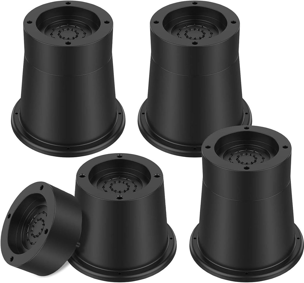 Pohove Round Bed Risers 4pc Chair Furniture Raisers 3.3in Table Leg New