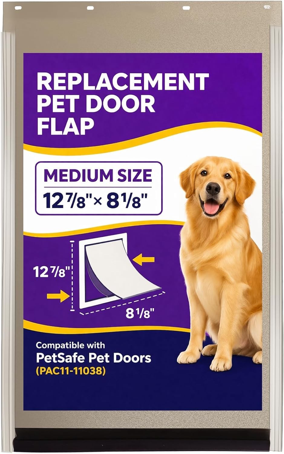 PAC11-11038 Dog Cat Door Replacement Flaps Compatible With Pet Safe Medium New