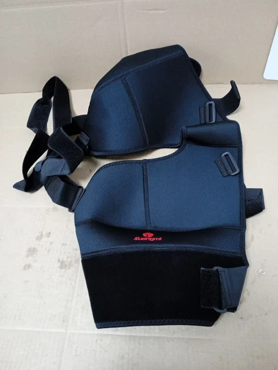 Kuangmi Sport Double Shoulder Support Adjustable Black 1 Piece XXX Large New