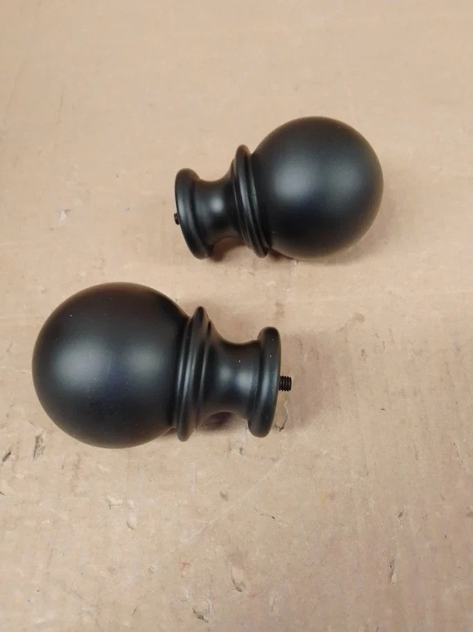 DEFYNEE Curtain Poles Matt Black Curtain Pole Eyelet Without Rod New