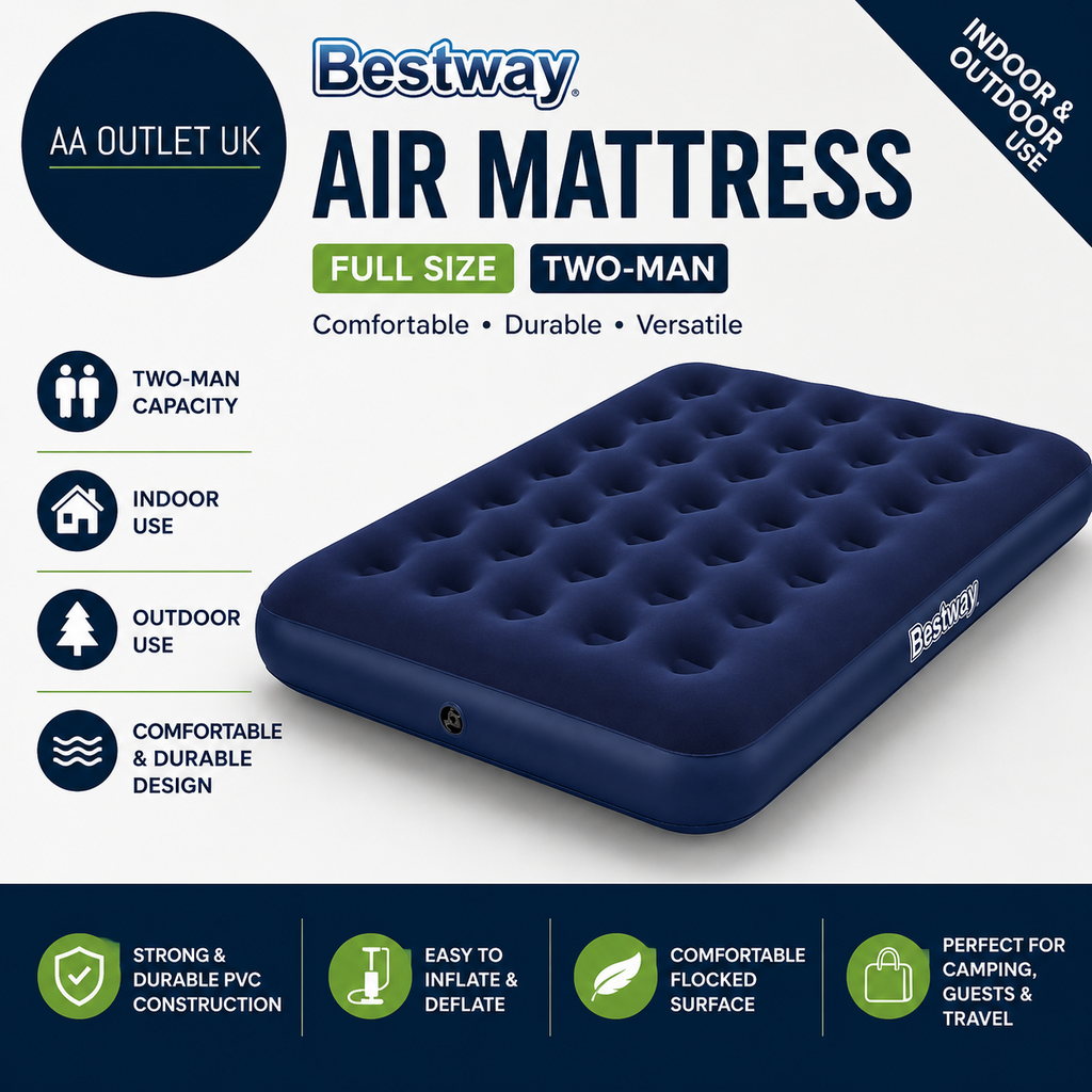 Pavillo Bestway Air Mattress Full Size Inflatable Mattress Indoor Outdoor Use