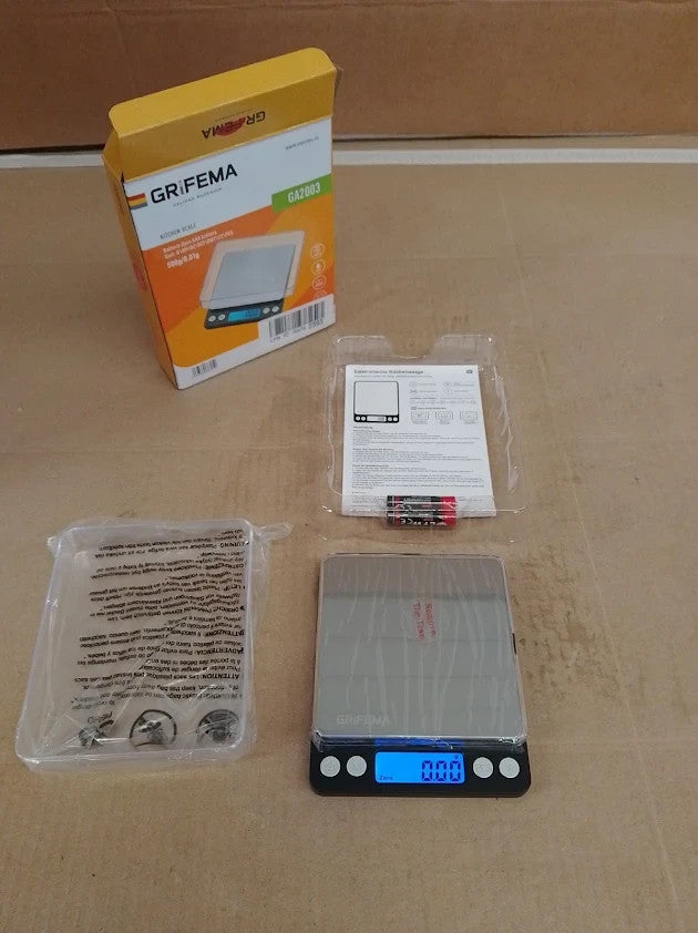 GRIFEMA GA2003 Digital Kitchen Scales Trays 500g Food Weighing Scale Kitchen New