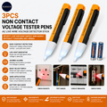 3 Pieces Non Contact Voltage Tester Pens AC Live Wire Voltage Detector Stick