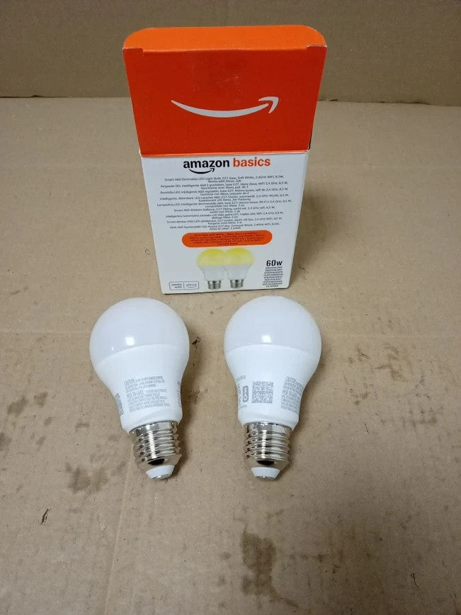Amazon Basics Smart Dimmable LED Light Bulb E27 Base Soft White New