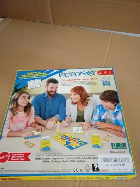 Mattel Pictionary Family Painting Board Games Kids Adults Nights New