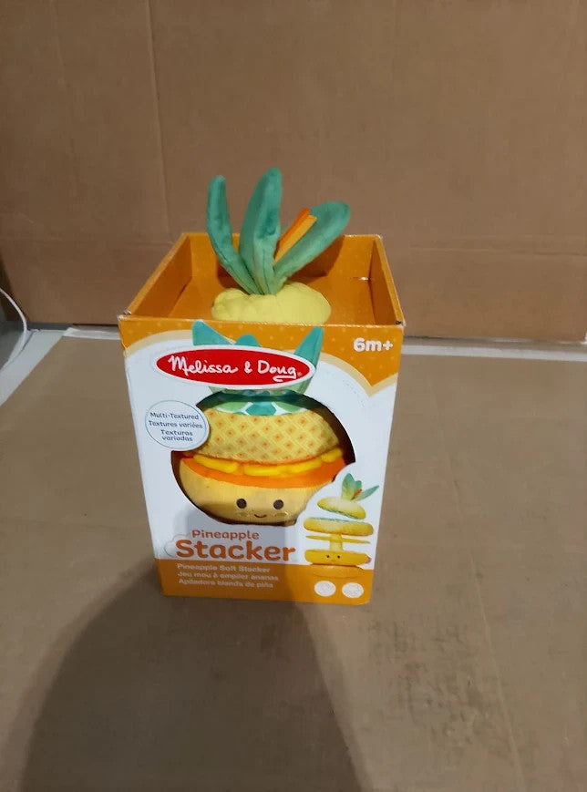 Melissa Doug Pineapple Soft Stacker Sensory Baby Toy Early Learning 6m+