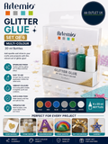 Artemio 20ml Glitter Glue Set 6 Multicolour New
