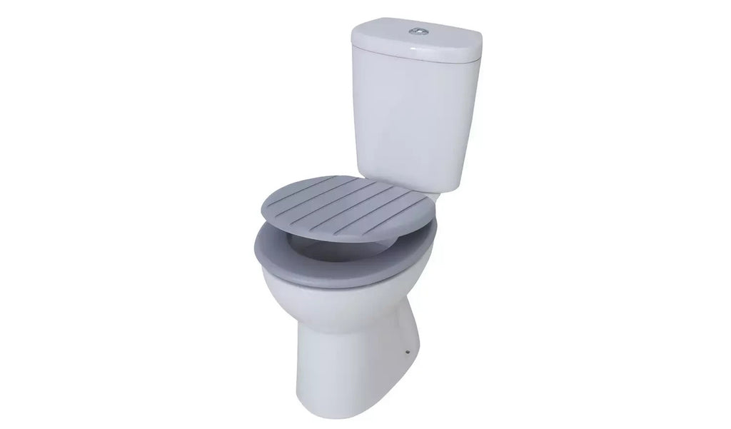 Argos Home Tongue And Shaker Style Toilet Seat Adjustable Hinges Grey New