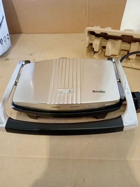 Breville Sandwich Panini Press Toastie Maker 3 Slice Stainless Steel VST025