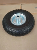 4.10 3.50 4in Wheelbarrow Rim 10in Pneumatic Tires With 5/8in Axle Bore Hole New