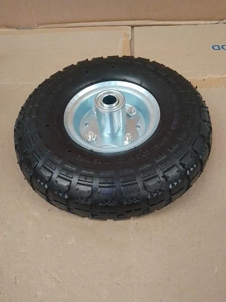 4.10 3.50 4in Wheelbarrow Rim 10in Pneumatic Tires With 5/8in Axle Bore Hole New